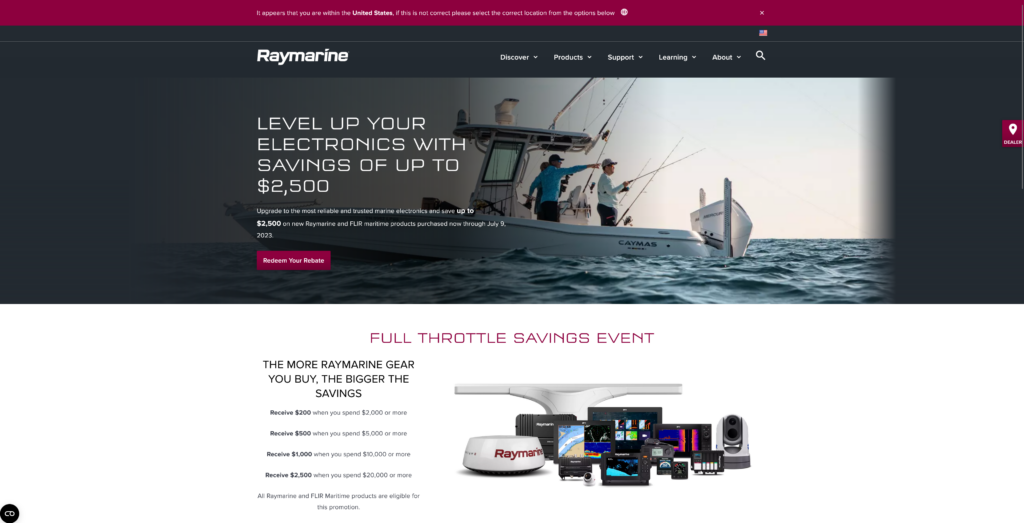 Raymarine Full Throttle Savings Event!